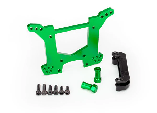 Traxxas Support d'Amortisseur Alu Arrière Vert 6738G