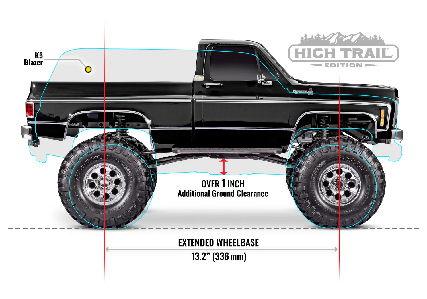 Traxxas TRX-4 High Trail Chevrolet K10 Cheyenne RTR 92056-4 - Image 18