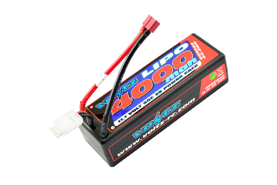 Voltz Batterie Lipo 4000mah 3S 11.1V 50C Hard Case Dean