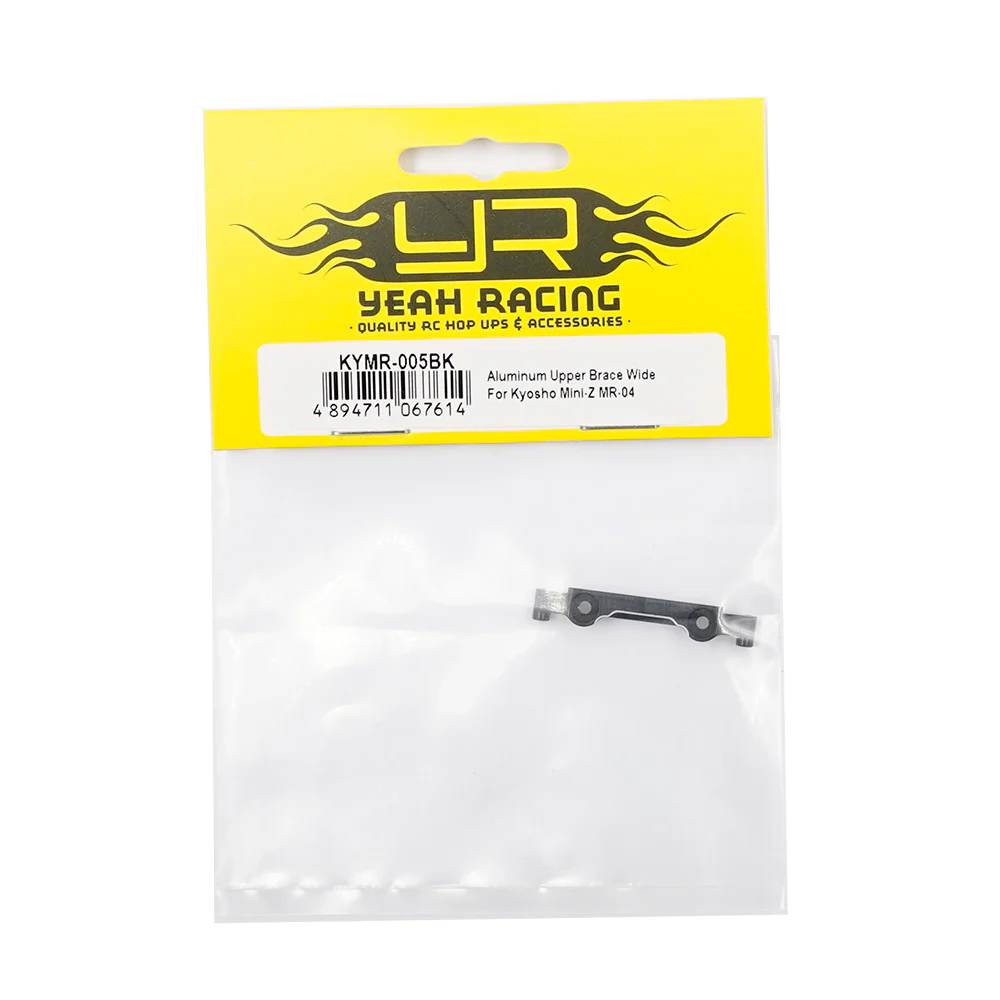 Yeah Racing Barre Supérieure Large Alu Kyosho Mini-Z MR04 KYMR-005BK - Image 2