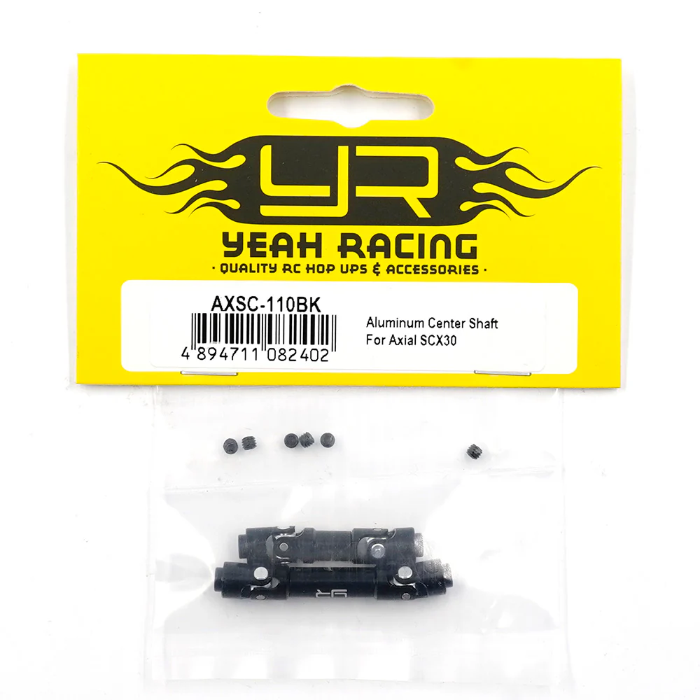 Yeah Racing Cardan Central Alu (x2) SCX30 AXSC-110BK - Image 3