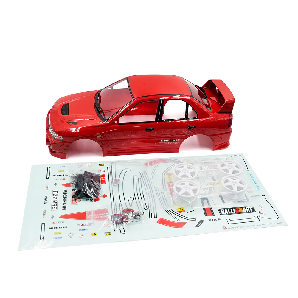 Yeah Racing Carrosserie Mitsubishi Lancer EVO IV Pré-peinte YABY-000 - Image 5