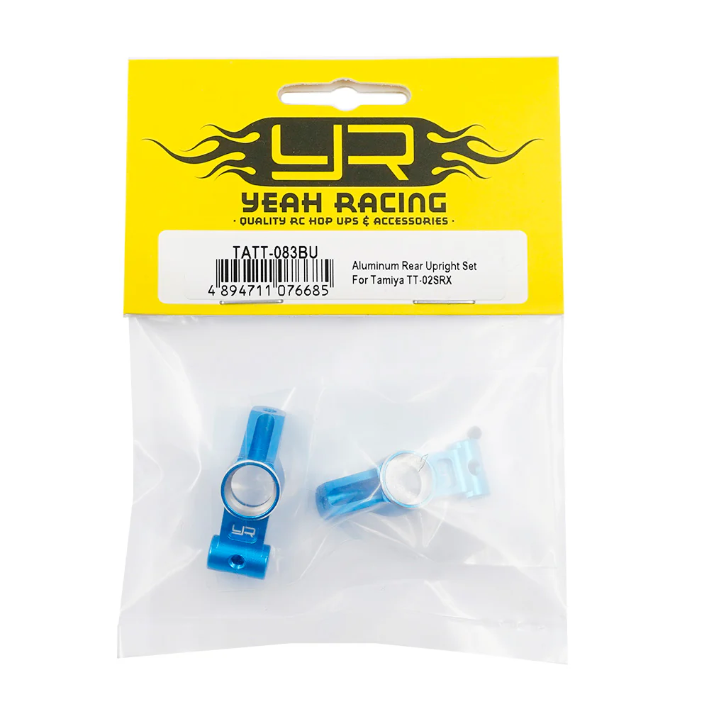 Yeah Racing Fusée Arrière Alu (x2) TT-02 SRX TATT-083BU - Image 4