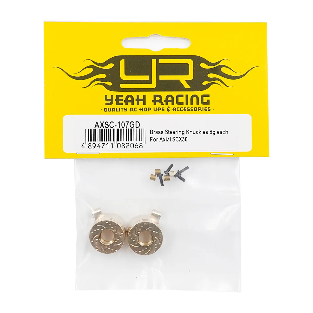 Yeah Racing Fusée Direction Laiton (x2) SCX30 AXSC-107GD - Image 4