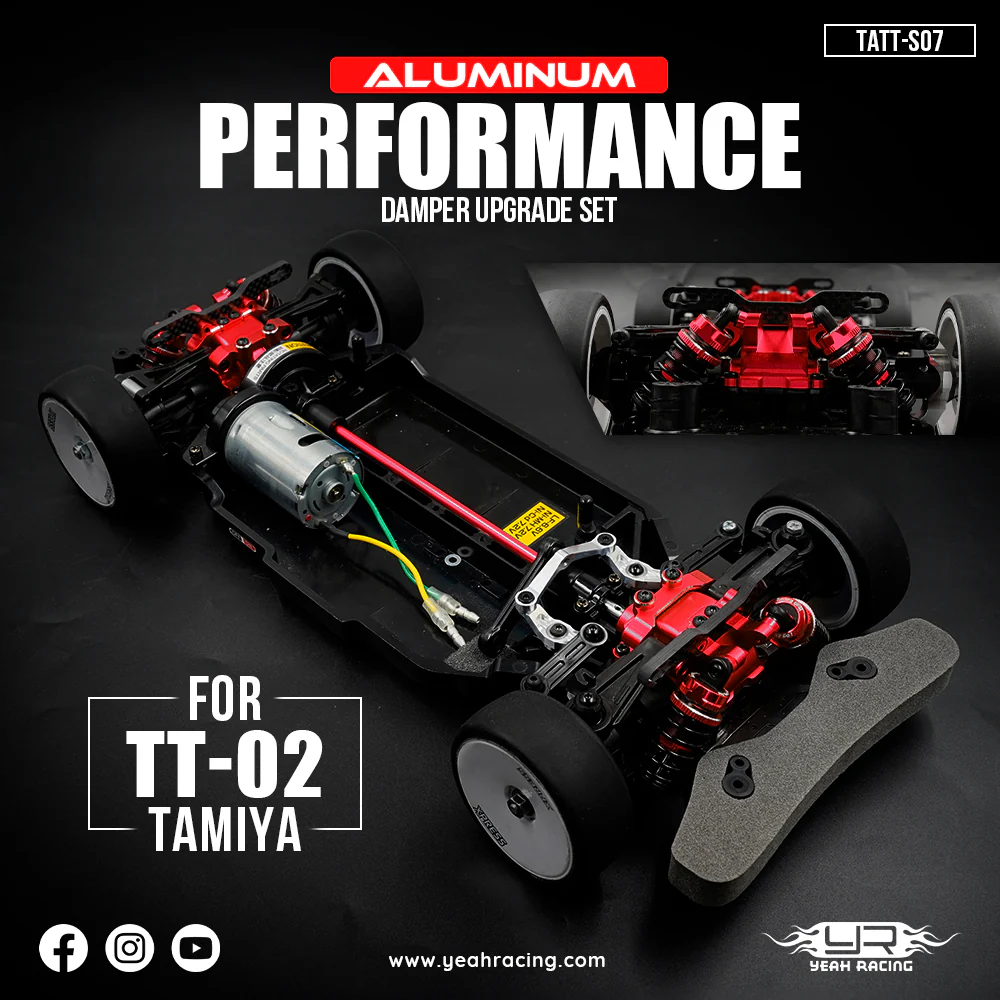 Yeah Racing Kit Conversion Performance "Damper" Tamiya Rouge TT-02 TATT-S07RD - Image 2
