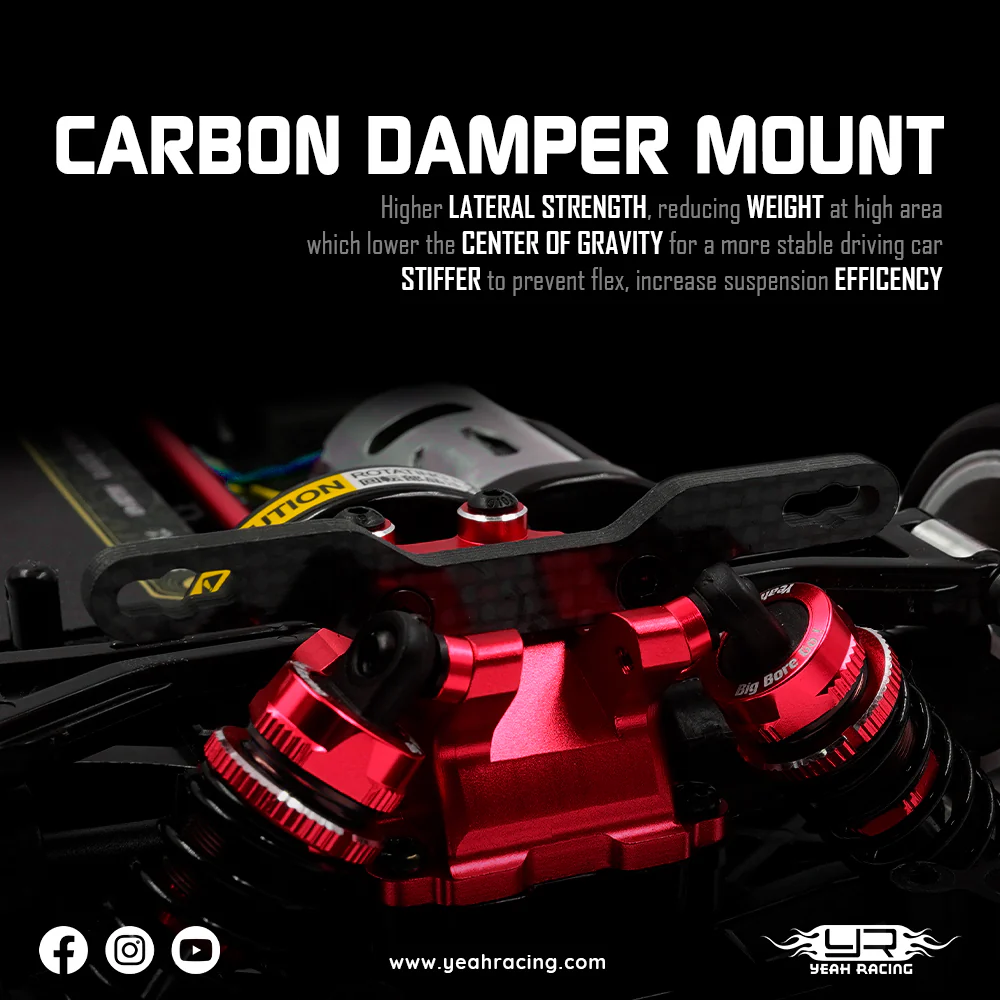 Yeah Racing Kit Conversion Performance "Damper" Tamiya Rouge TT-02 TATT-S07RD - Image 5