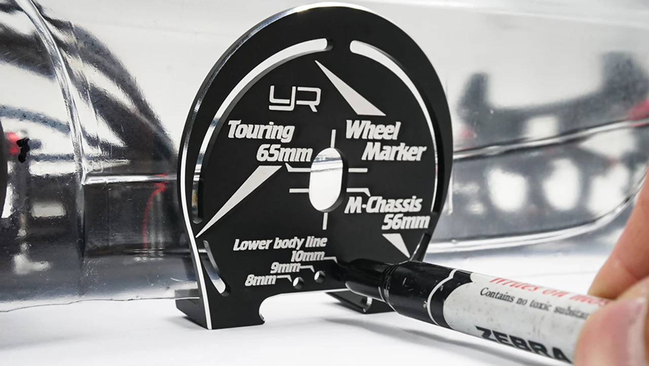 Yeah Racing Marqueur de passage de roue Touring en aluminium YT-0203BK - Image 2