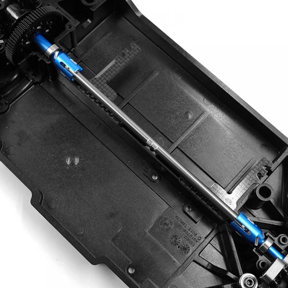 Yeah Racing Noix de cardan central Alu bleu (2Pcs) TT-02 TATT-088BU - Image 2