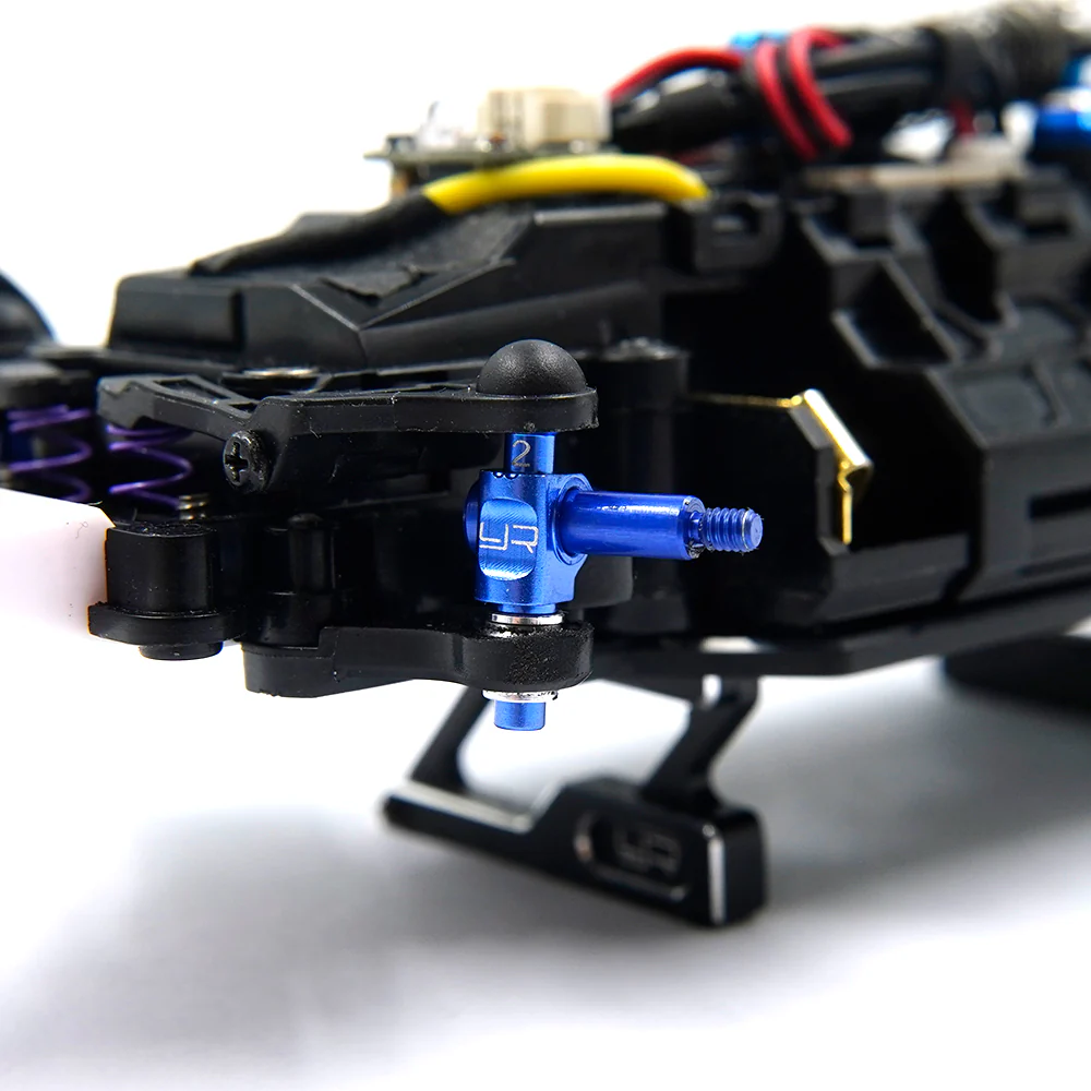Yeah Racing Porte-fusée Alu 1° (x2) Kyosho Mini-Z MR04 KYMR-011BK - Image 4
