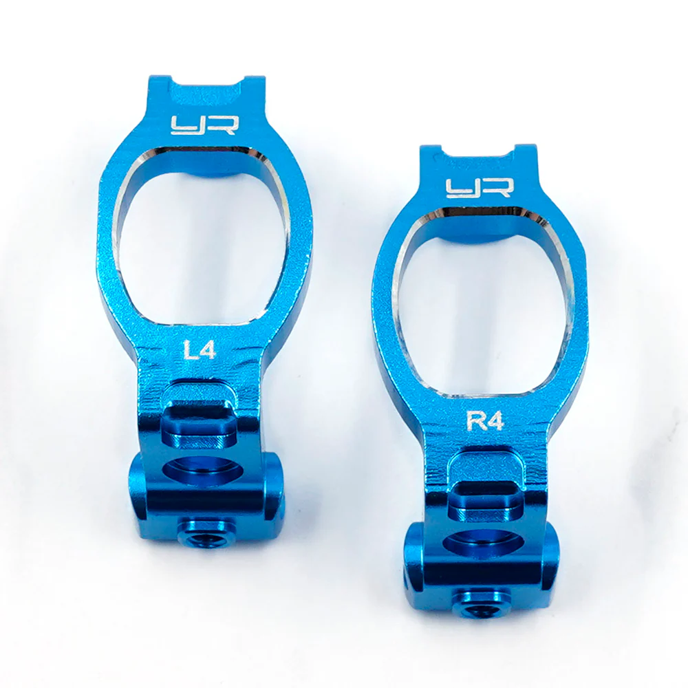 Yeah Racing Porte fusée Avant Alu Bleu (2Pcs) TT-02 SRX TATT-081BU