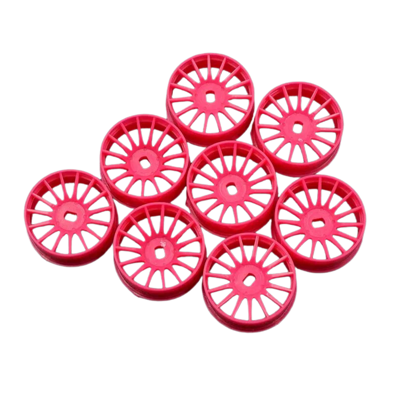 Yeah Racing Set Jantes Bâtons Etroites 8.5mm Rose Fluo Kyosho Mini-Z AWD WL-0167FPK