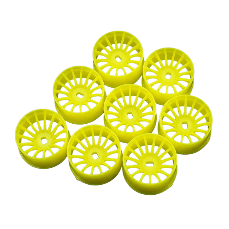 Yeah Racing Set Jantes Bâtons Larges 11mm Jaune Fluo Kyosho Mini-Z AWD WL-0168FYW