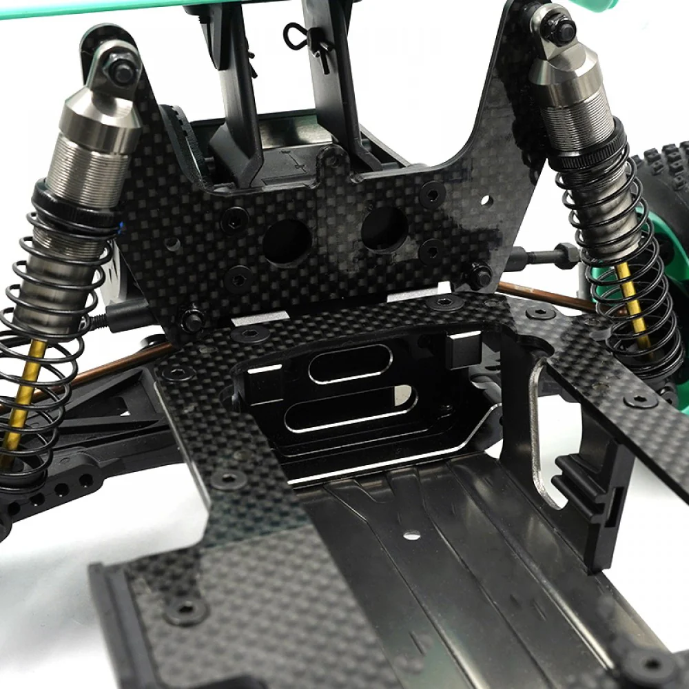 Yeah Racing Support Amortisseurs et triangles arrière Alu Noir Ultima KYUT-008BK - Image 3