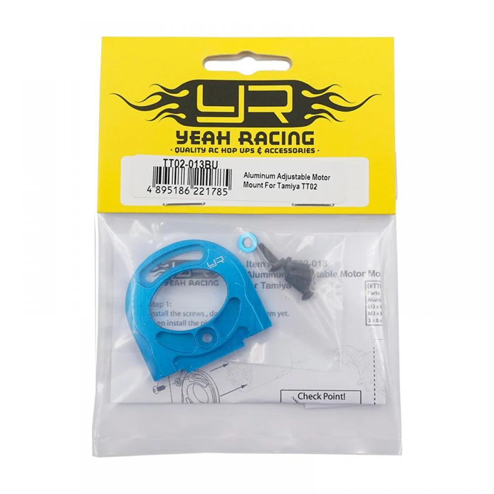 Yeah Racing Support Moteur Alu Tamiya TT-02 TT02-013BU - Image 2