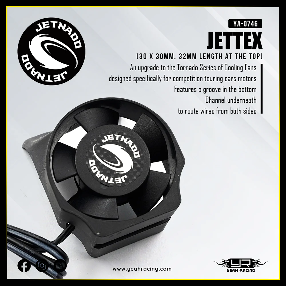 Yeah Racing Ventilateur Jettex High Speed 30x30mm YA-0746BK - Image 4