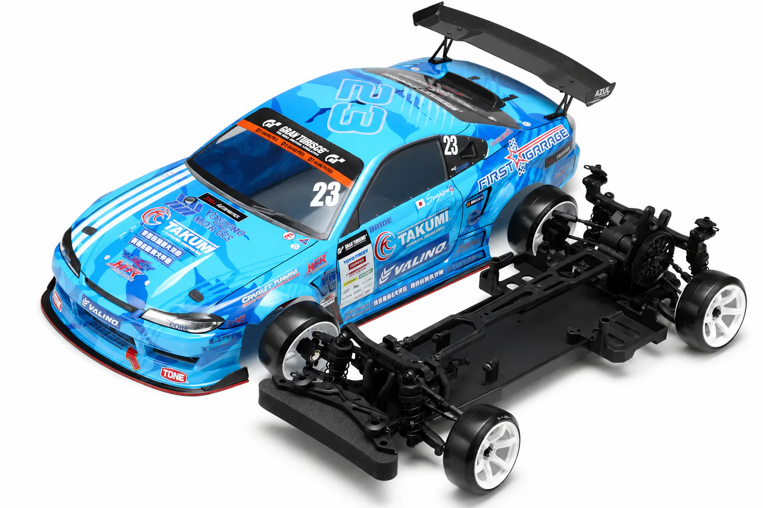Yokomo Rookie Drift RD 2.0 RWD KIT + Carrosserie Peinte Mercury SAYAKA S15 Special DP-MS15BL - Image 2