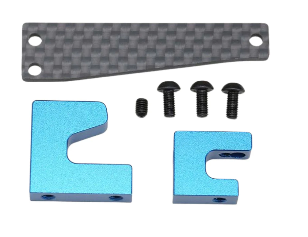 Yokomo Support Servo Carbone et Alu Bleu RS2.0 RS-203AS